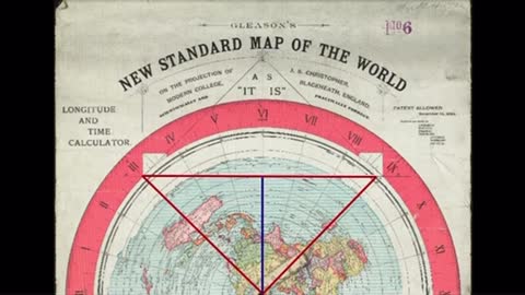 Gleason Flat Earth Map Triangle