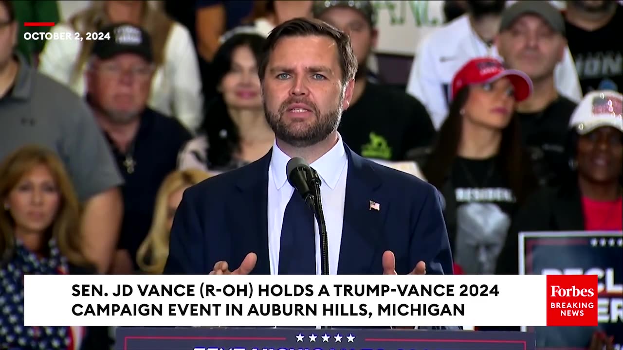 WATCH- JD Vance Answers Reporter's Question About Trump's 'Aggressive' Style