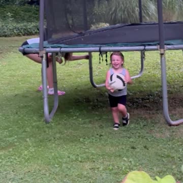 Sissy was just trying to practice volleyball.