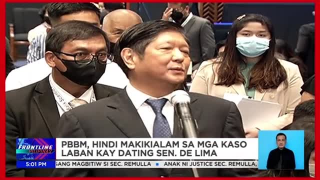 PBBM, hindi makikialam sa mga kaso laban kayLeila de Lima