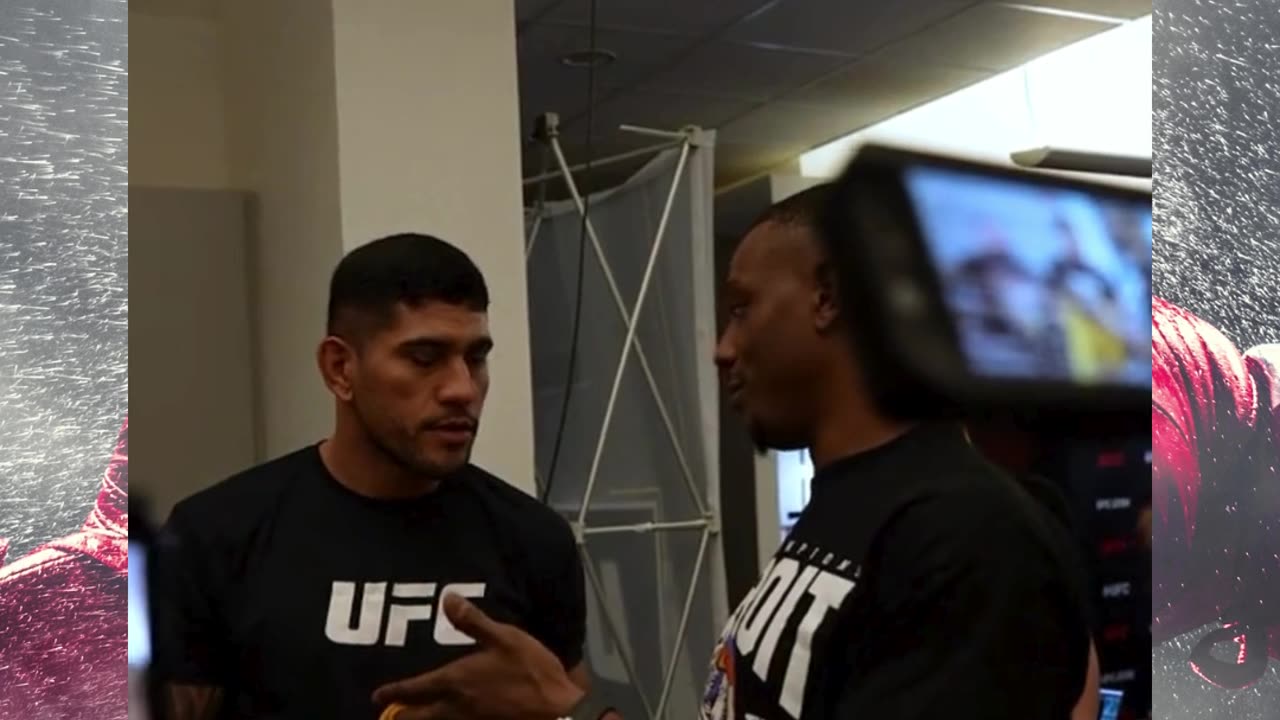 UFC: Pereira and Hill’s first interaction before MAIN EVENT !! #alexpereira #jamahalhill #ufc #viral