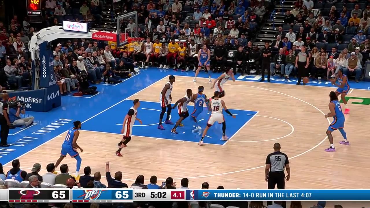 Williams Drains Clutch Three! Thunder Cap 17-0 Run to Lead