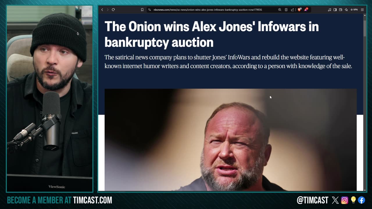 INFOWARS SHUTTING DOWN, The Onion Bought Alex Jones Network, Jones Launches New Network To Continue