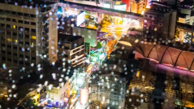 Bangkok Thailand rainy day time lapse