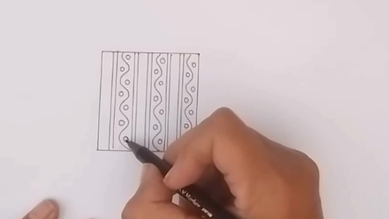 How to drawing zentangle