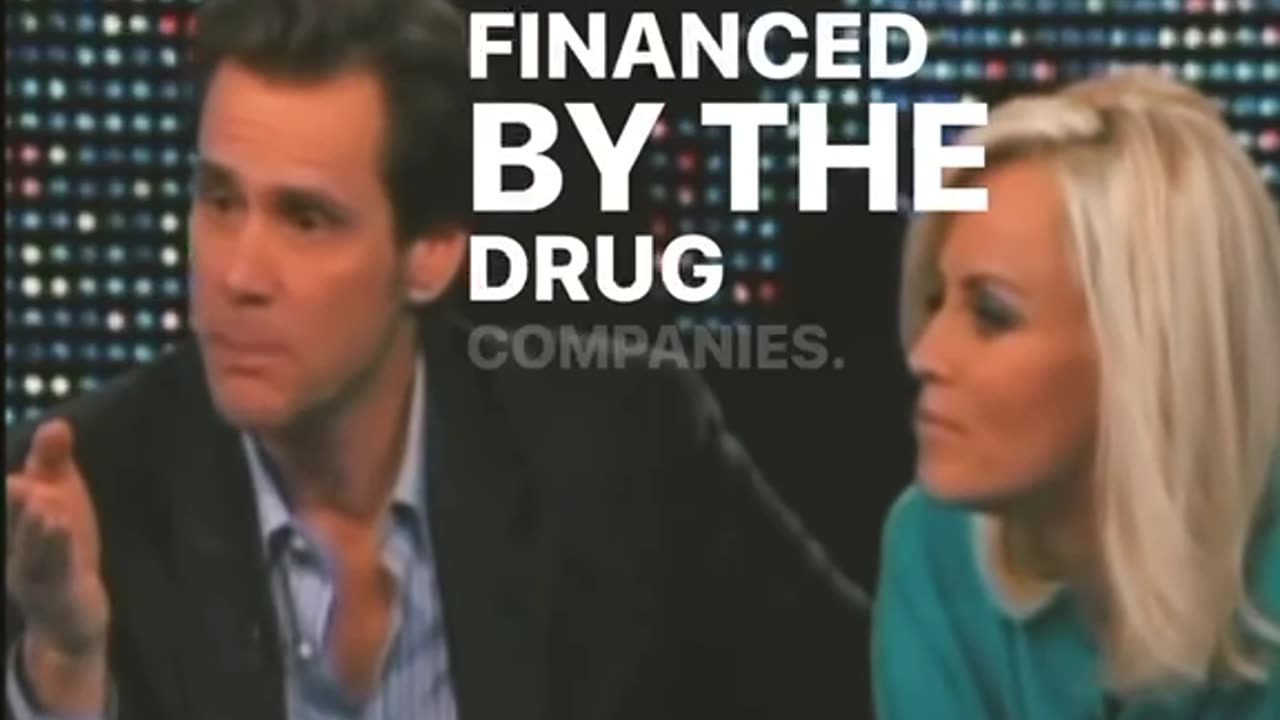 Jenny McCarthy and Jim Carrey taking about the connection between vaccines and autism.