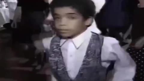 Watch as a young Drake dances at a Bar Mitzvah