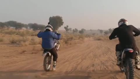 Guy Falls Along With Bike While Performing Wheelie For First Time