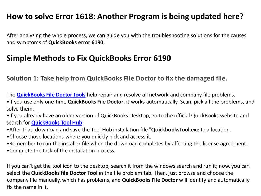 How to Troubleshoot QuickBooks Error 6190, 816?