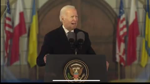 Biden All across my Country Ukrainian flags a flying ! WTF ?