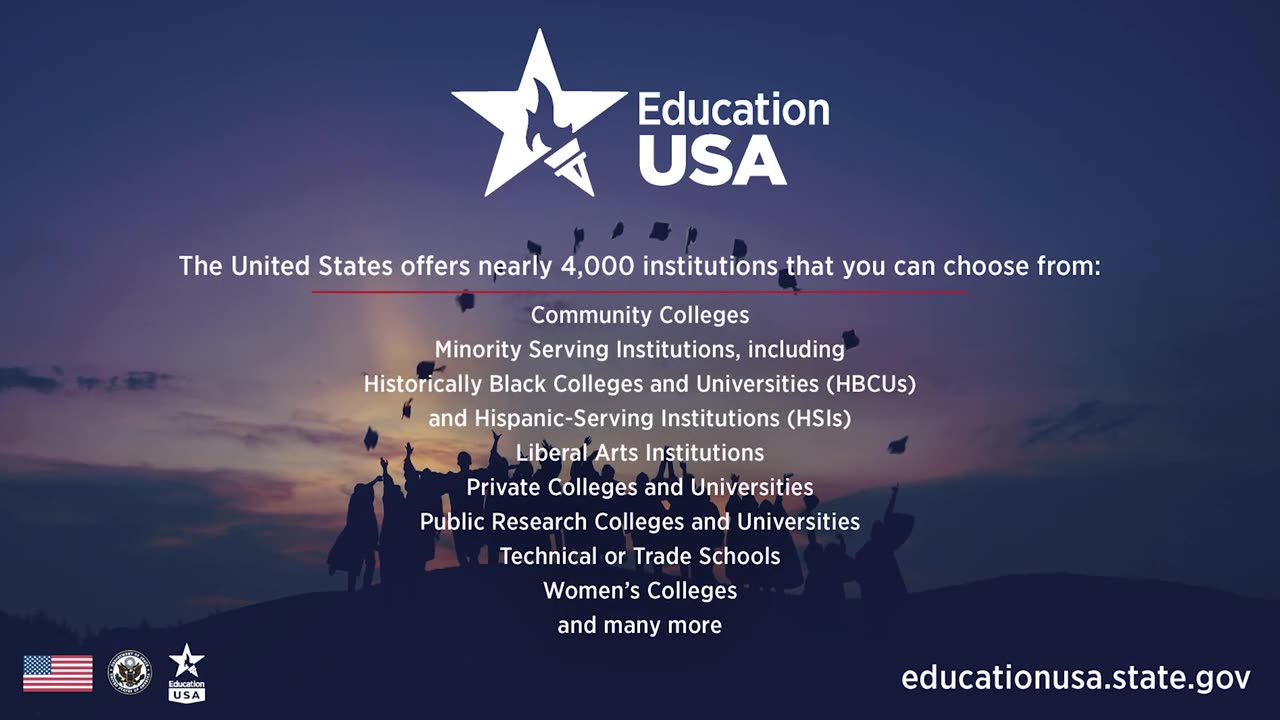 Diversity of U.S. Higher Education Institutions #StudyWithUS / Must Watch