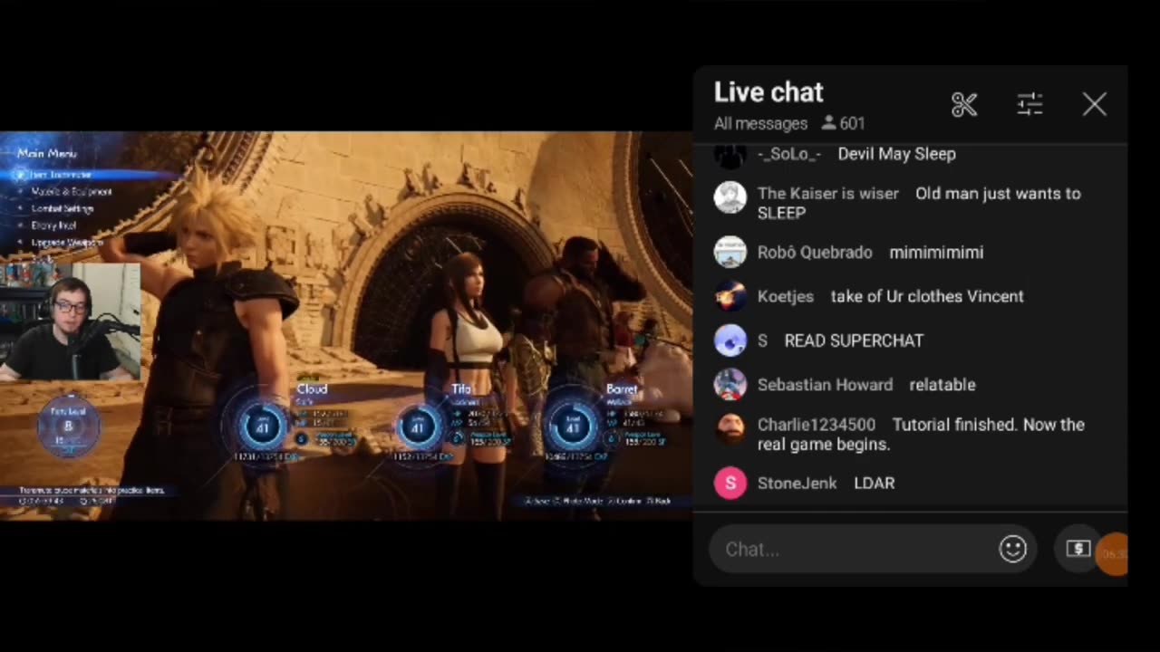 The last minutes of the 9/3/24 stream (no sound)