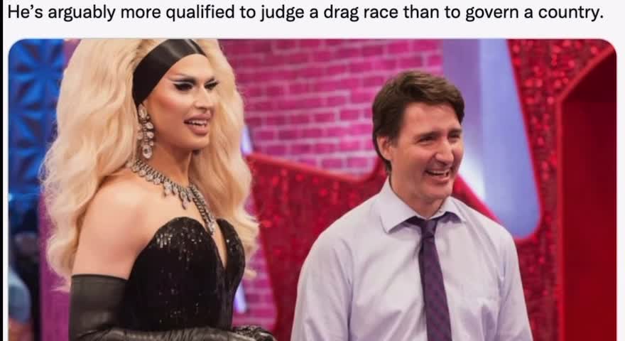 Justin Castrudeau zimbello mondiale sponsor delle Drag Queen