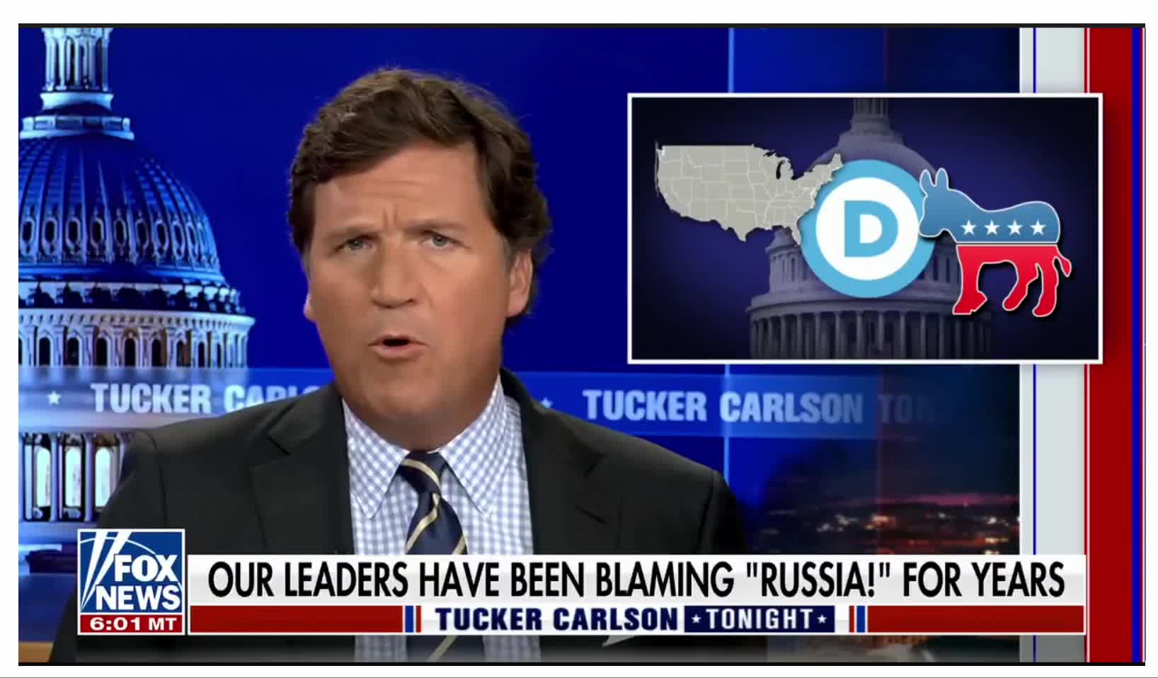 Tucker Carlson: Blaming Russia became the default response