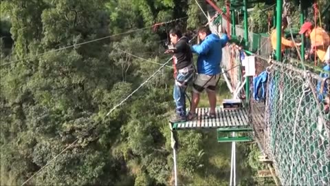 Dangerous Bungee Jumping Crazy Video