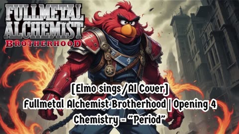 [Elmo sings/AI Cover] Fullmetal Alchemist Brotherhood Opening 4 CHEMISTRY - Period