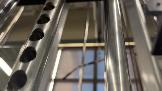 different view of gym weights