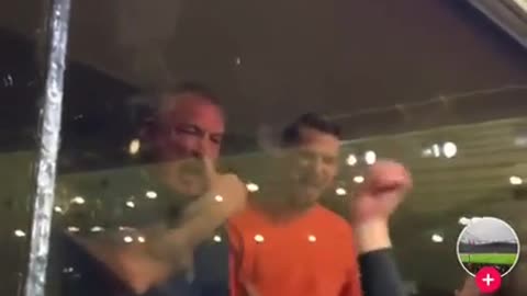 Soccer fans reaction after the opposing side score