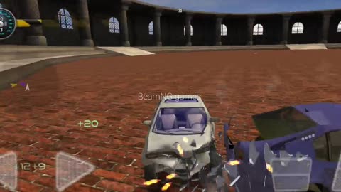 BeamNG car crashing