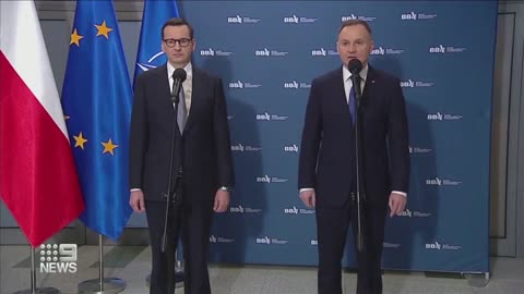 Russia accused of being responsible for Poland missile strike _ 9 News Australia