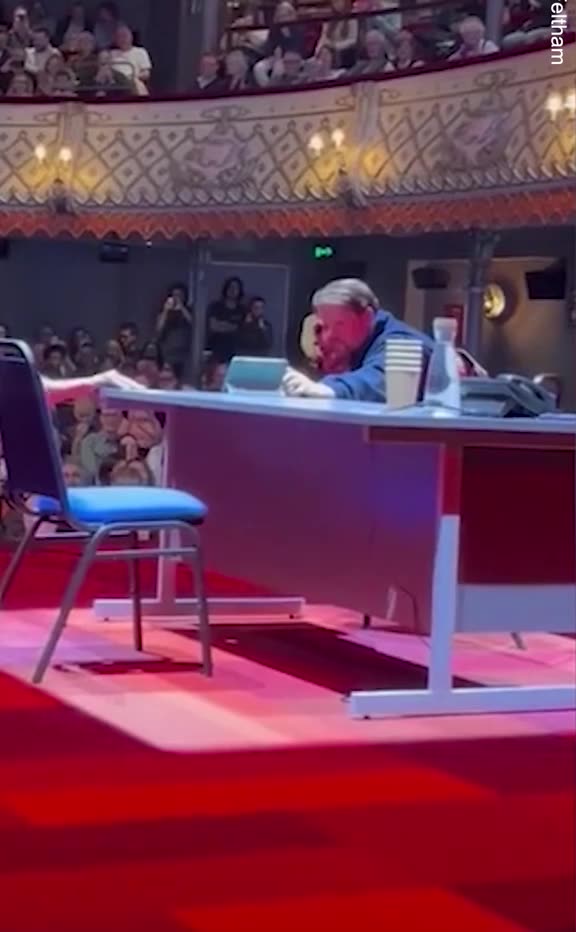 Footie comes first! James Corden watches England Euros game on stage