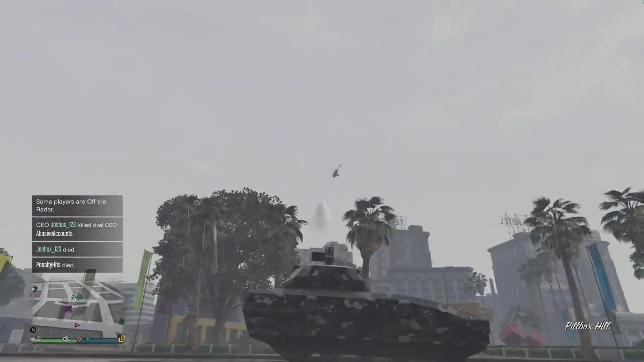 Grand Theft Auto V Tank Takes Out Buzzard