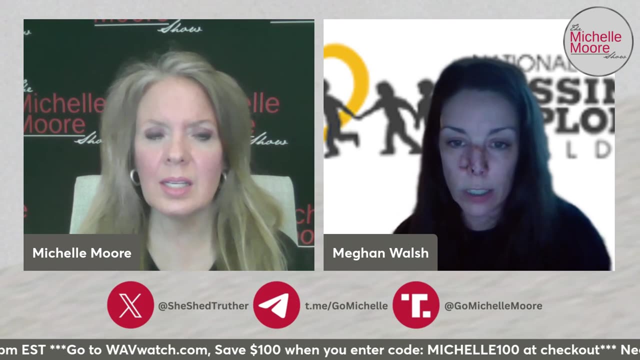 MICHELLE MOOR SHOW 11/8/24..GUEST MEGAN WALSH TRAFFICKING WHISTLEBLOWER..’DISTRACTIONS FROM WHAT REALLY MATTERS’