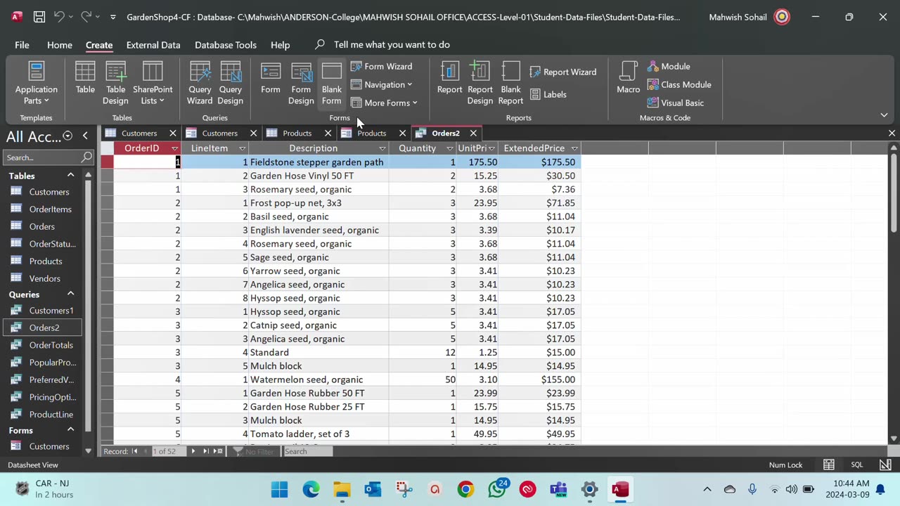 Access - Chapter04- Assessment 01