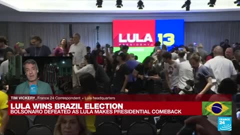 'This is a fraud': Bolsonaro's supporters react after leftist Lula wins Brazil vote • FRANCE 24