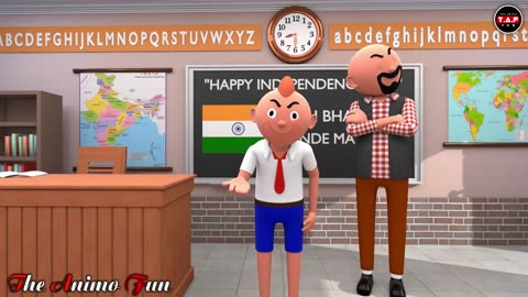 SCHOOL WALA CARTOON!! 15 August 🤣🤣 funny video