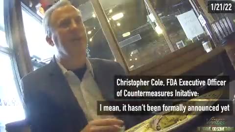 Remember the FDA guy Christopher Cole.