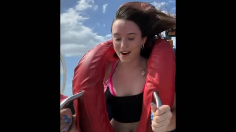 Slingshot ride girl #shorts #slingshotpcb