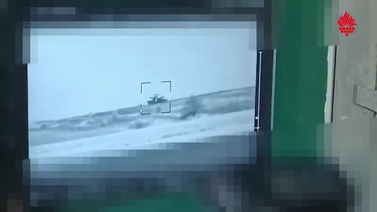 Perfect ATGM Strike Sends Russian Tank Crew Flying in Every Direction