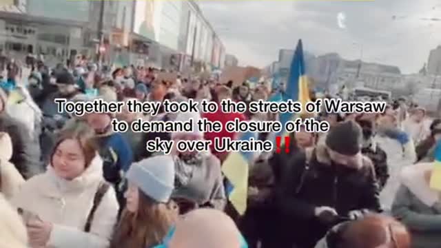 Ukrainians and Poles are united 🇺🇦🇵🇱 PROTEST