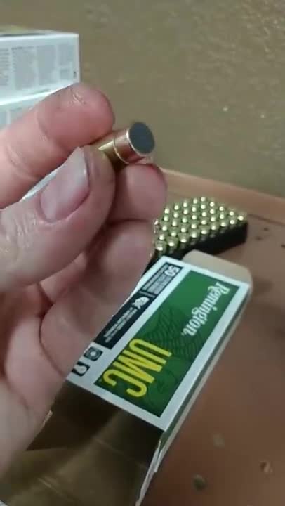 A....Backwards Bullet_ Remington UMC 115gr 9mm Factory Defect