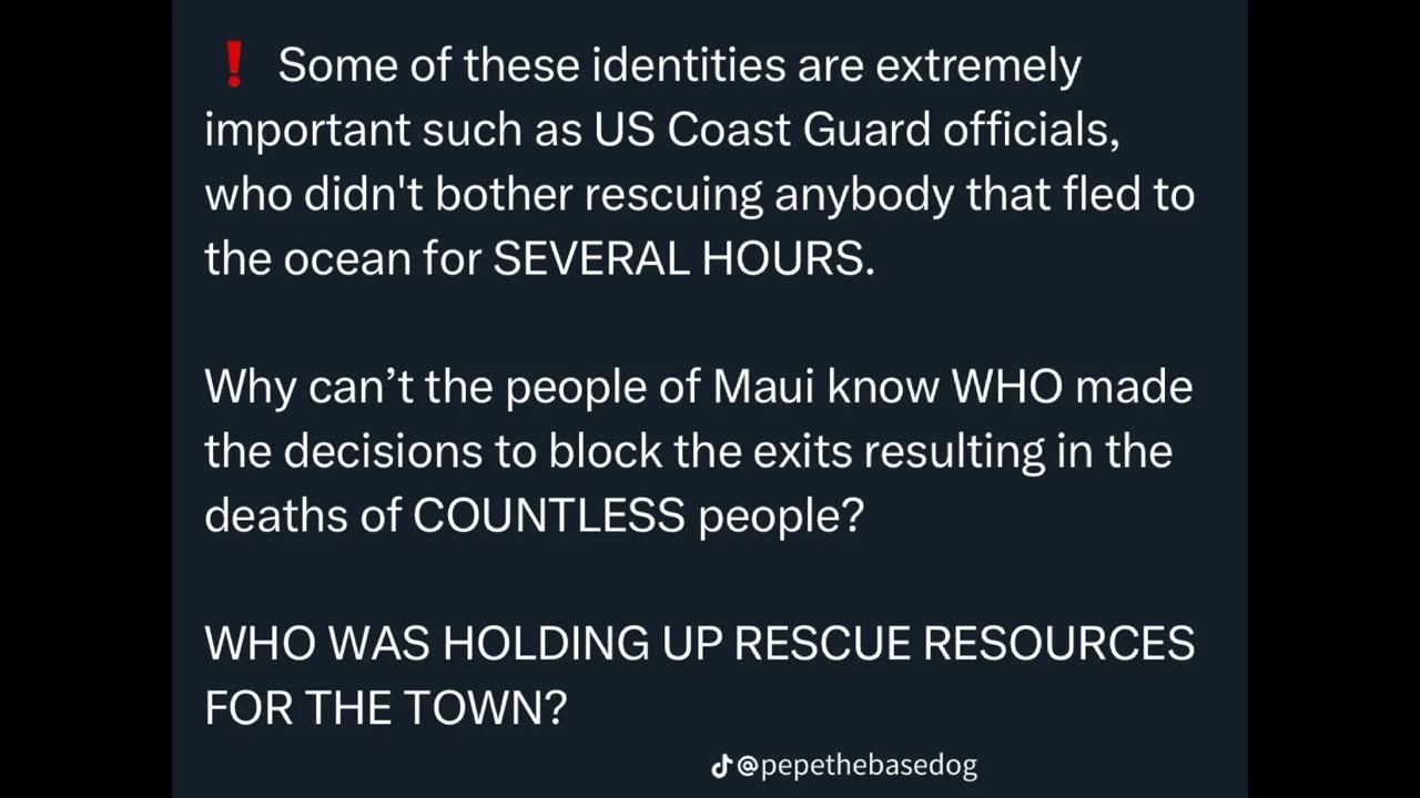 HAWAII, Maui Fires (Part 5) Truth, Lies, Cover-ups, and Murder