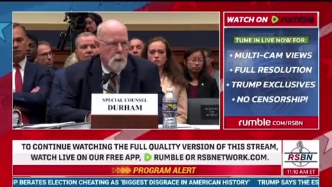 John Durham Report Hearing