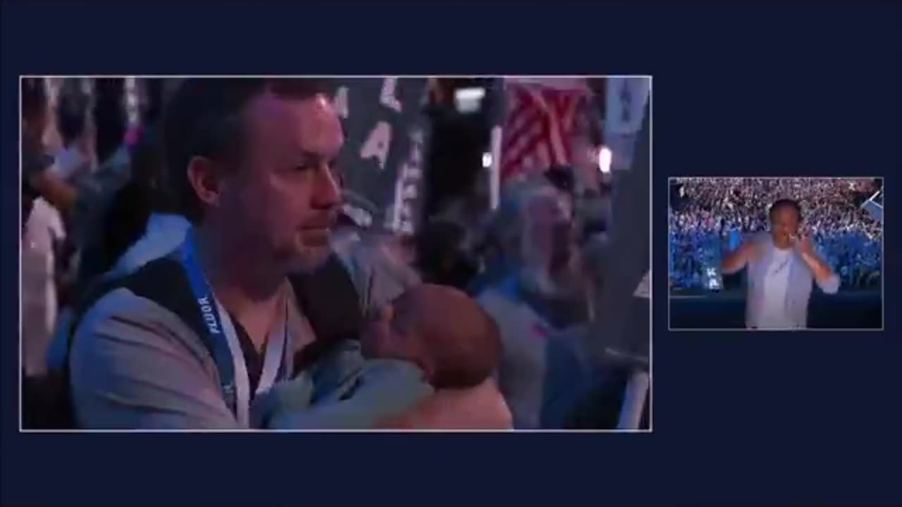 Cameraman Zooms in on Baby in Crowd after Kamala Brags About Abortions at DNC