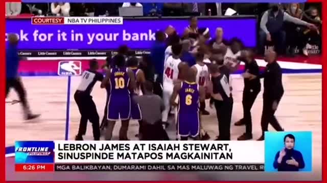 FRONTLINEPILIPINASLebron James, Isaiah Stewart,sinuspende matapos magkainitan