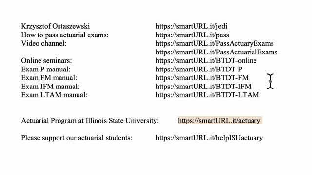 Exam LTAM exercise for November 20, 2021