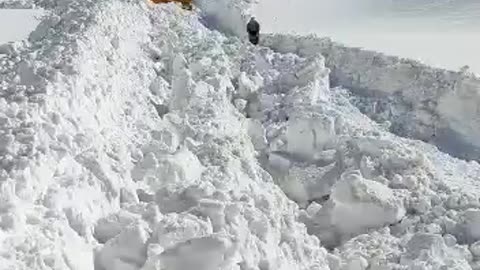 Snow view from sonamarg kashmir valley india