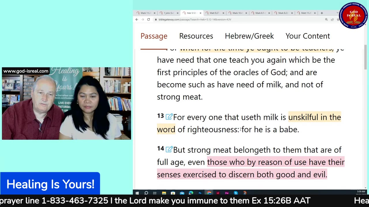 Oct21, 2023 Question: Is it wrong to pray for my healing if I have already prayed for it?