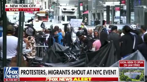 AOC gets shouted down by protestors at NYC event on illegal migrant crisis