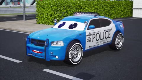 POLICE CARS VS RACING CARS