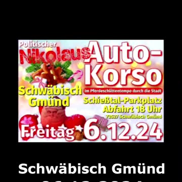 Nikolaus - Auto-Korso - Schwäbisch Gmünd - Freitag 06.12.2024