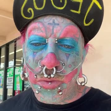 Clown Preacher Richie The Barber delivers at church service