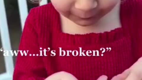 cute baby reaction