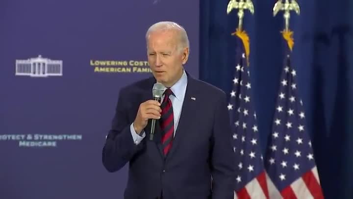 Biden: "Inflation is a worldwide problem right now because of a war in Iraq...