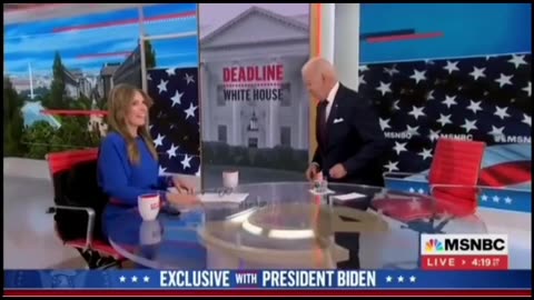 Joe Biden literally WANDERS OFF set while TV interview is still LIVE