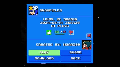 Mega Man Maker Level Highlight: "Snowfields" by 112AAZ99